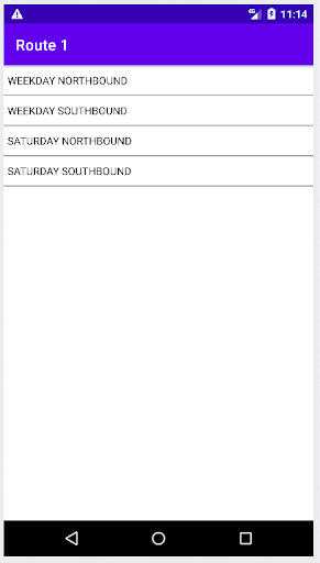 LYNX Bus Schedule Screen 2