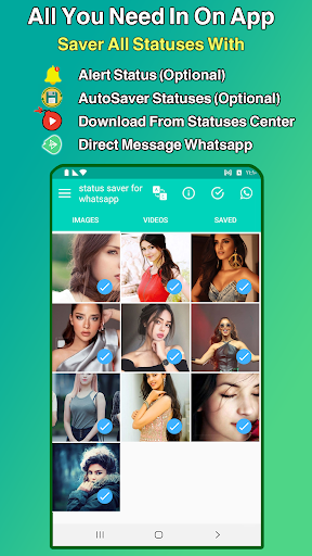 Android application app download whatsapp status screenshort