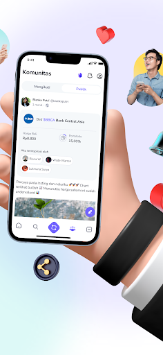 Bebas - Social Investing App Screen 2