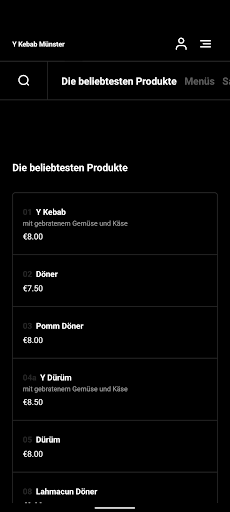 Y Kebab Münster Screen 3