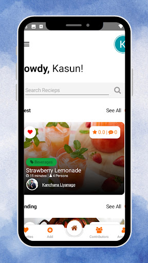 Foodies Diary Screen 2