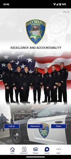Android application Hayward Police Department screenshort