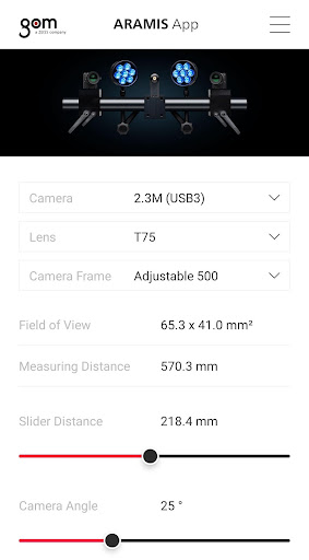 Android application ARAMIS App screenshort