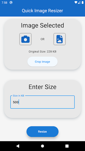 Quick Image Resizer Screen 2
