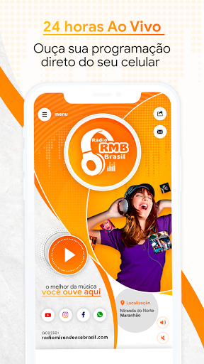 Android application Rádio Mirandense Brasil screenshort