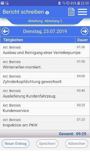 Azubiheft Online Berichtsheft Screen 3