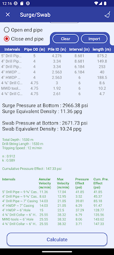 Screenshot of Drilling Fluids Pro
