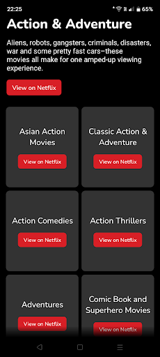 Netflix - Browse Categories Screen 3