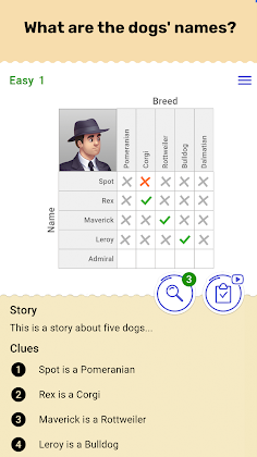 Cross Logic Puzzle Game - Screenshot 1