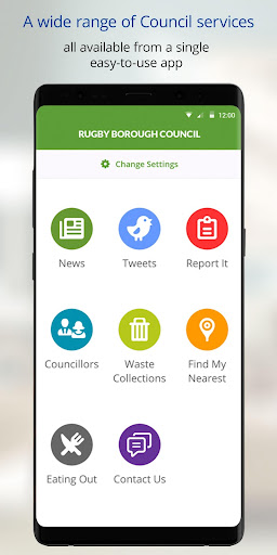 Android application Rugby Borough Council screenshort