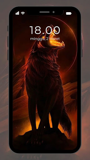Wallpaper Hewan Neon Screen 2