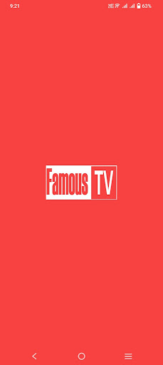 Android application Famous Tv screenshort