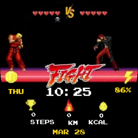 Fighter Animated Watch Face screenshot 3