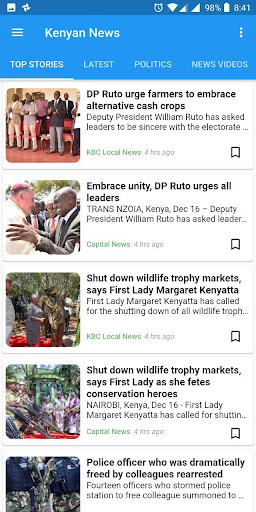 Android application Kenyan News screenshort