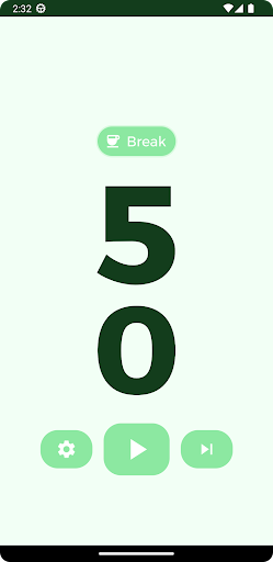 Stay focus! — PomoTimer Screen 2