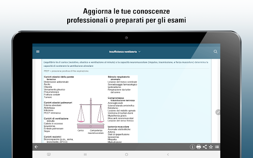Screenshot of Manuale MSD Professionisti