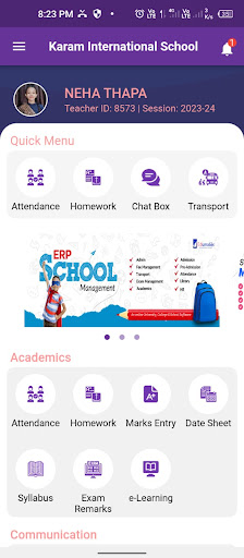 Global Navjeewan Teacher Screen 2