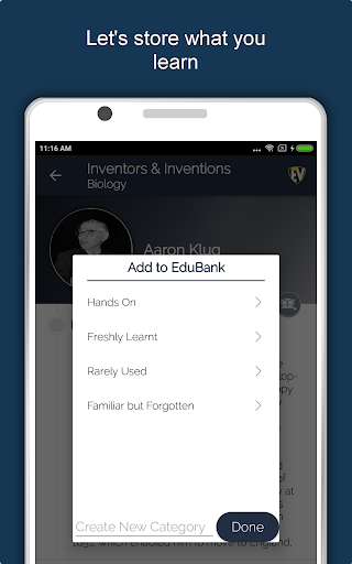 Screenshot of Inventions and Inventors App