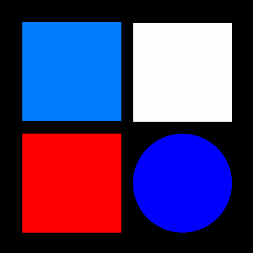 Red, White And Blue Blocks  Icon