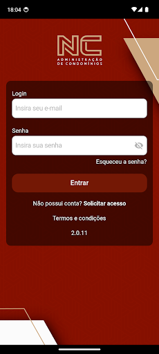 Android application NC Condomínios screenshort
