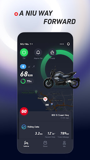 Android application NIU screenshort