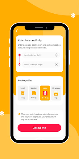 Fegdrop - Courier Service Screen 2