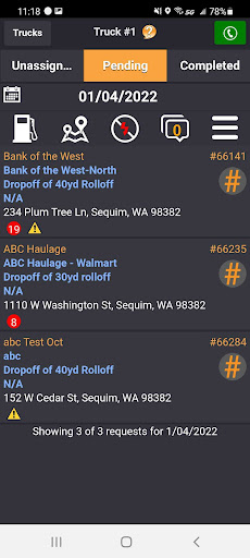 Cro Legacy Driver App Screen 3