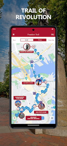 Screenshot of Freedom Trail Boston Guide