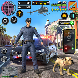 Simge resmi polis arabası simülatörü oyunu