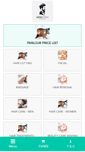 Android application iSalon Spa screenshort