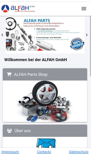 ALFAH Parts Screen 2