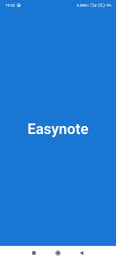 Android application easynote screenshort