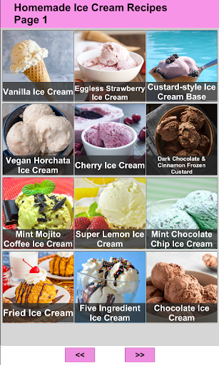 Android application Homemade Ice Cream Recipes screenshort