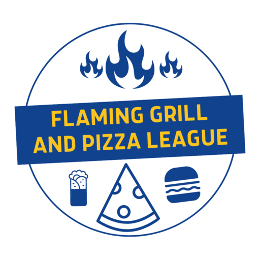 Flaming Grill & Pizza League logo