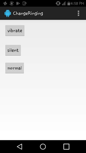 Android application CHANGE RINGING screenshort
