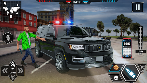 Android application US police Cars Transport truck screenshort