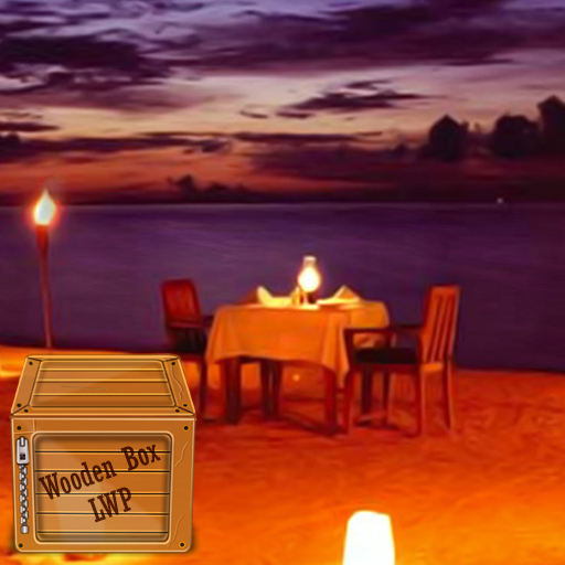 night sea beach wallpaper logo