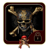 Pirates black skull theme icon