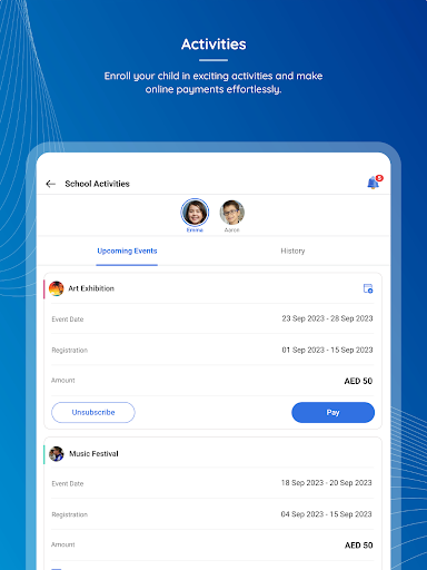 Screenshot of GEMS Connect