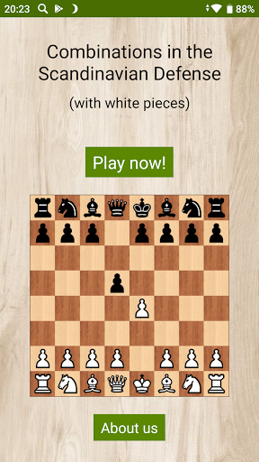 Screenshot of e4 d5 - playing white! (Full)