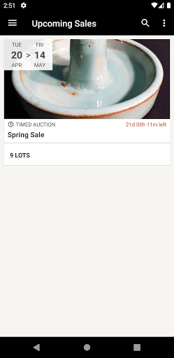 Android application Traders Auction Group screenshort
