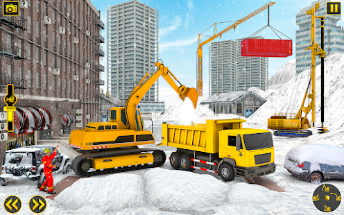 Snow Excavator Simulator Games 1.0 APK + Mod (Unlimited money) untuk android