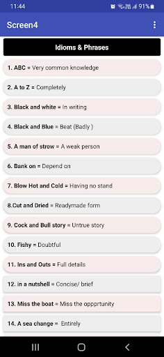 Idioms and phrases : Bank, SSC Screen 2