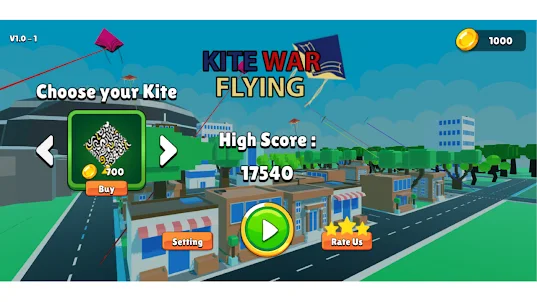 Kite War Flying