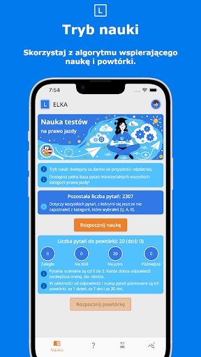 Android application ELKA Egzamin na Prawo Jazdy screenshort