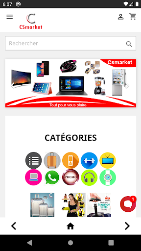 Android application csmarket screenshort