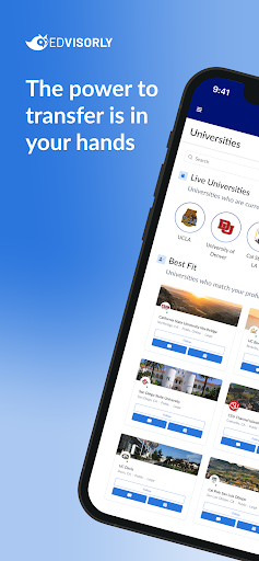 Android application EdVisorly: The Transfer App screenshort