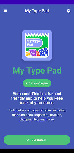 Android application My Type Pad screenshort