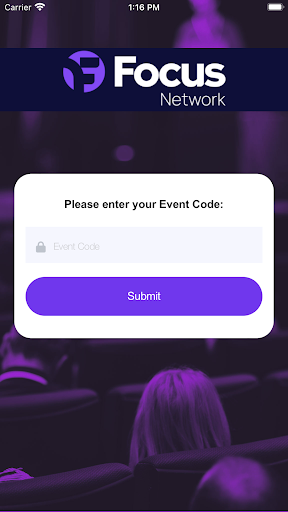 Android application Focus Network Events screenshort