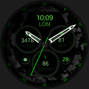 Dream 34 dark analog watchface